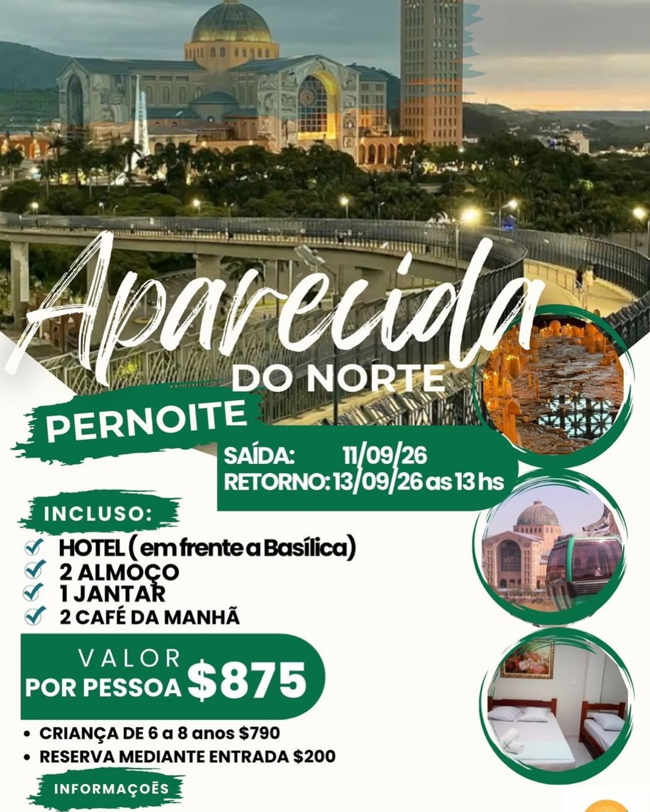 Aparecida do Norte - Pernoite